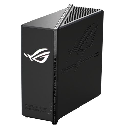 Asus (ROG STRIX GS-BE18000) BE18000 Tri-Band Wi-Fi 7 Gaming Router, 2x 2.5G Ports, 4x4 MIMO, Gaming Acceleration, AiMesh, RGB Lighting Asus (ROG STRIX GS-BE18000) BE18000 Tri-Band Wi-Fi 7 Gaming Router, 2x 2.5G Ports, 4x4 MIMO, Gaming Acceleration, AiMesh, RGB Lighting